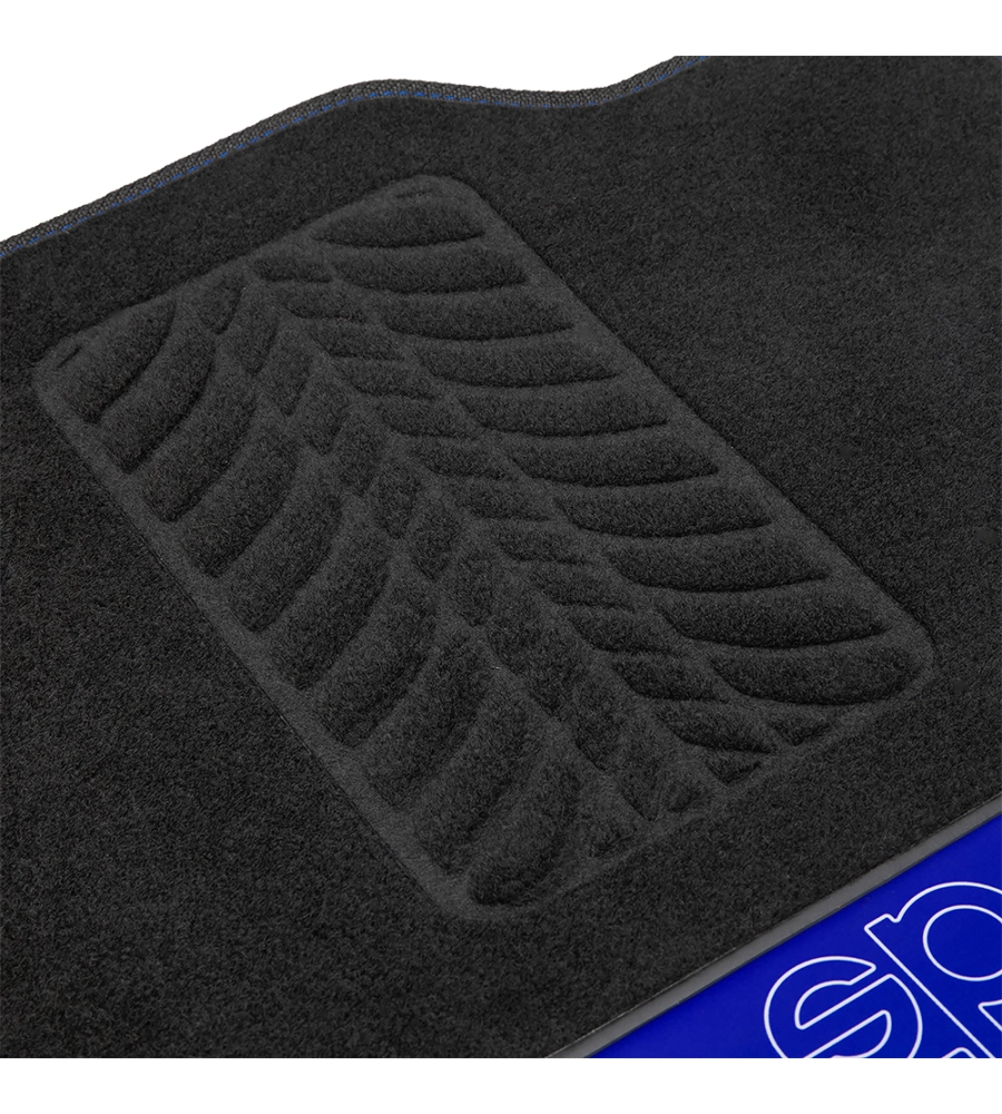 SET 4 TAPPETINI NERI E BLU PER AUTO SPARCO IN MOQUETTE